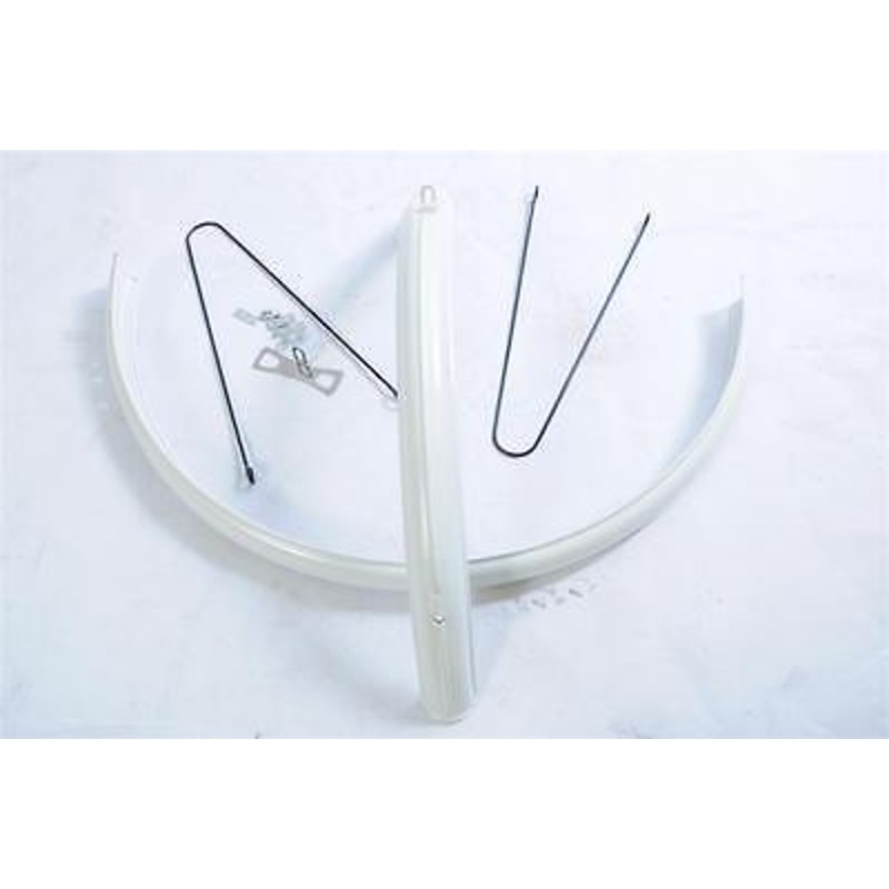 VINTAGE TYPE 26 STEEL MUDGUARDS TRADITIONAL TOURIST BIKE 26×1 3-8 RARE WHITE N