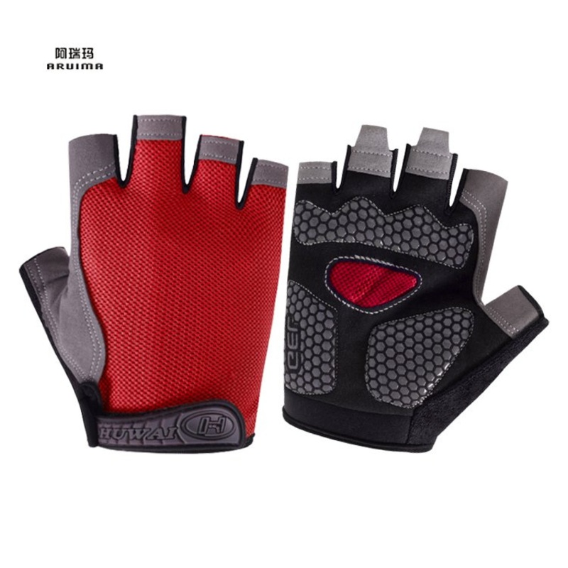 Wholesale Price Non-Slip Custom Bicycle Half Finger Fitness Gloves