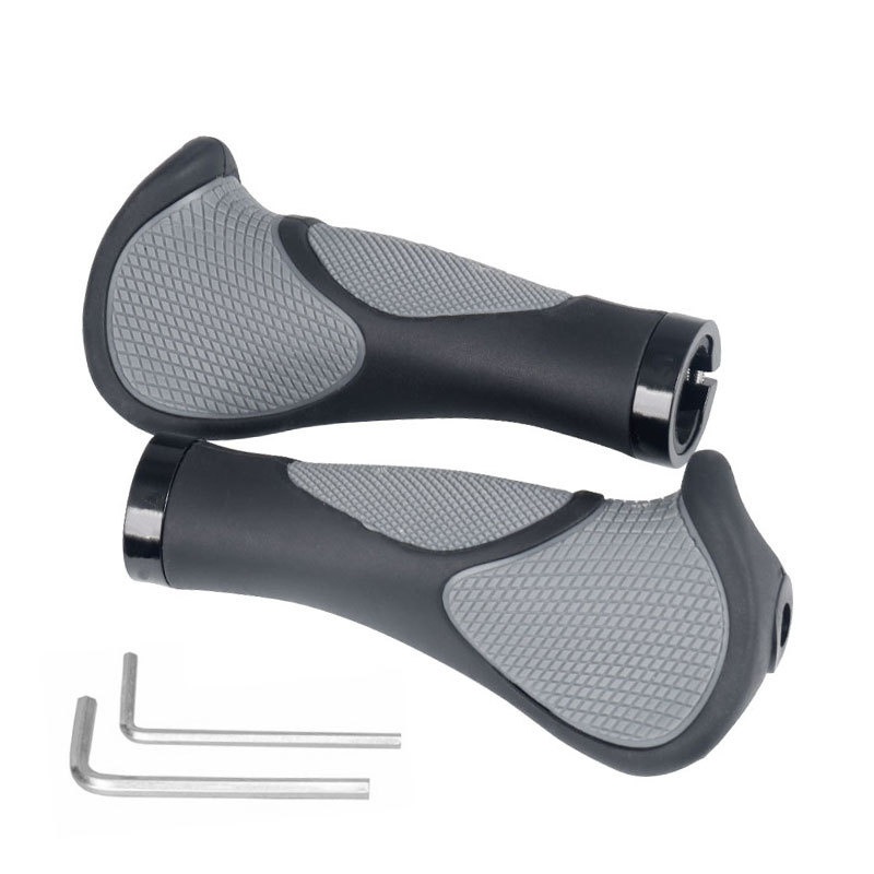 Bicycle Grip Rubber Cycling Hand Rest Mountain Bike Handlebar Shock Absorption, Bike Handlebar Grips, Bicycle Handle Bar Grips Anti Slip Soft Rubber Wbb14443