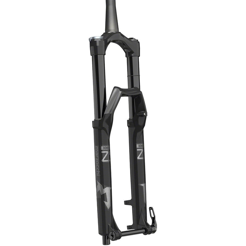 Marzocchi Bomber Z1 Suspension Fork – 27.5 180 mm QR15 x 110 mm 44 mm Offset Shiny BLK Grip Sweep-Adj