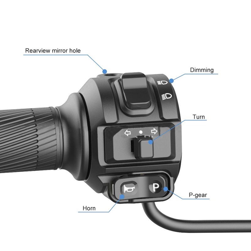 Electric Motorcycle Handlebar, Electric Torque Motor Accelerator Handle, Electric Scooter Handlebar