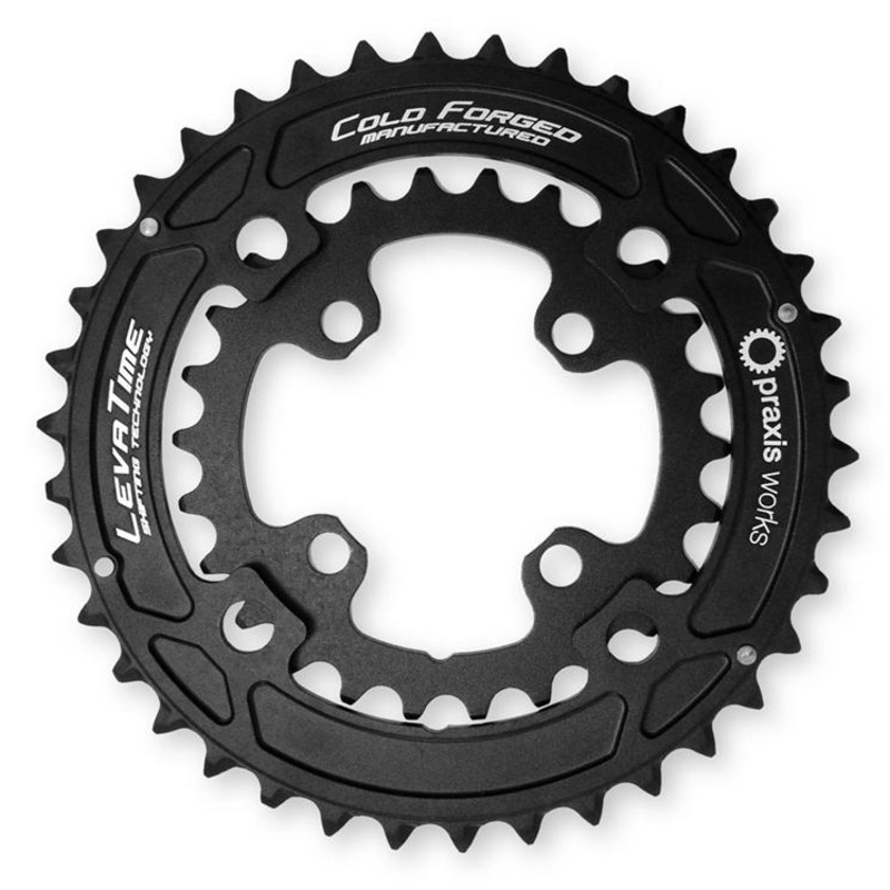 Praxis – MTB Chainring Set|PRAXIS 36T & 26T 104/64 BCD BLK 2x MTB CHAINRING 10/11sp