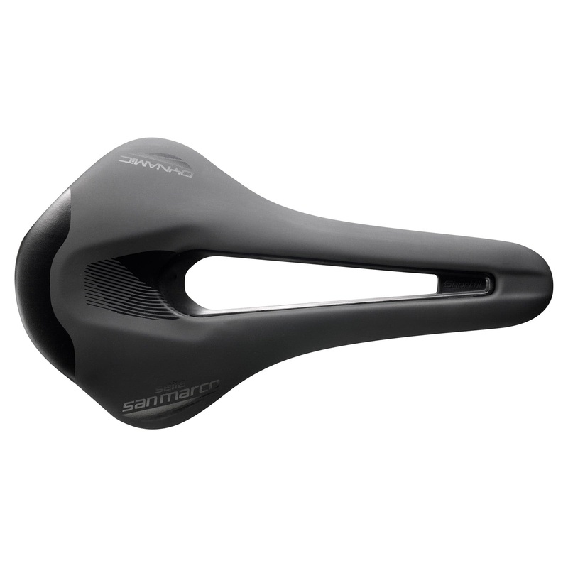 Selle San Marco Shortfit 2.0 Dynamic Saddle: Black/Black L3