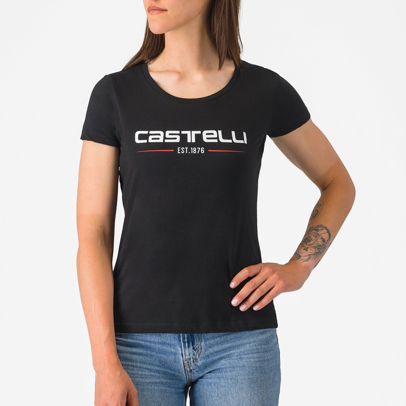 T-Shirt donna Castelli ’76 – Nero