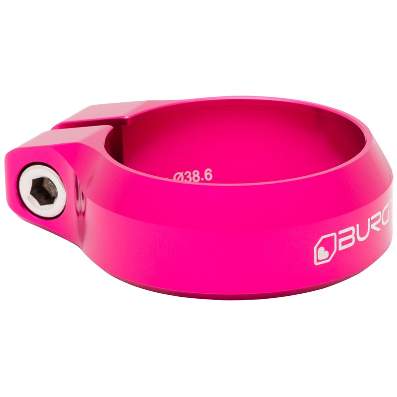 Burgtec Seat Clamp 38.6mm Toxic Barbie Pink