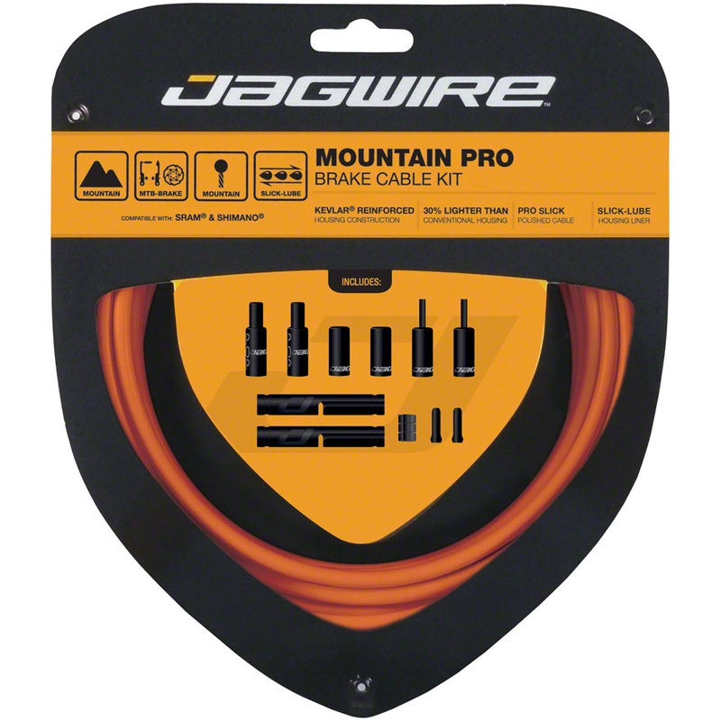 Jagwire Pro Brake Cable Kit Mountain SRAM/Shimano Orange
