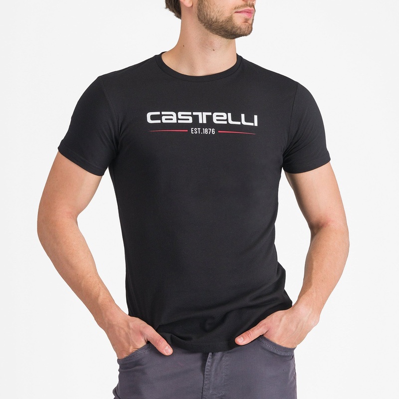 T-Shirt Castelli ’76 – Nero|S|M|L|XL|XXL|Nero