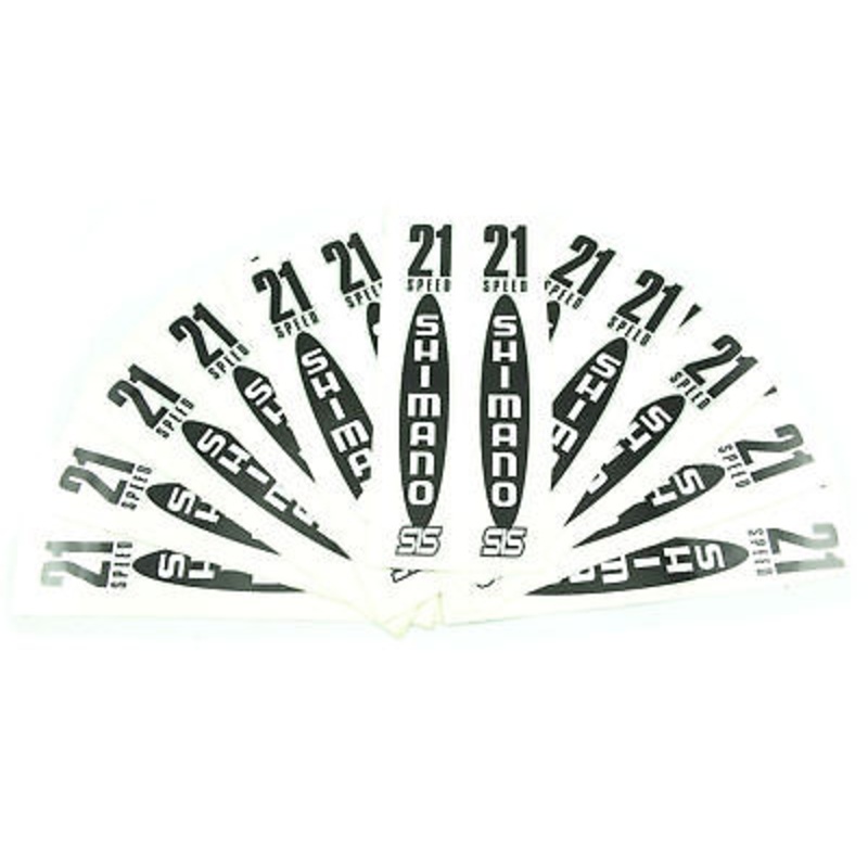 2O x SHIMANO DECAL SHEET 21 SPEED STICKERS NEW