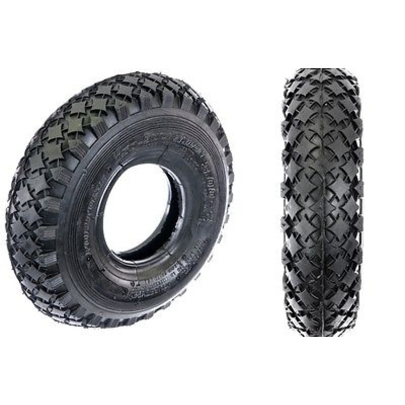3.00-4- 4 x 3.00 TYRE FOR ELECTRIC SCOOTER, MINI MOTO,QUADS CHUNKY TREAD BLACK