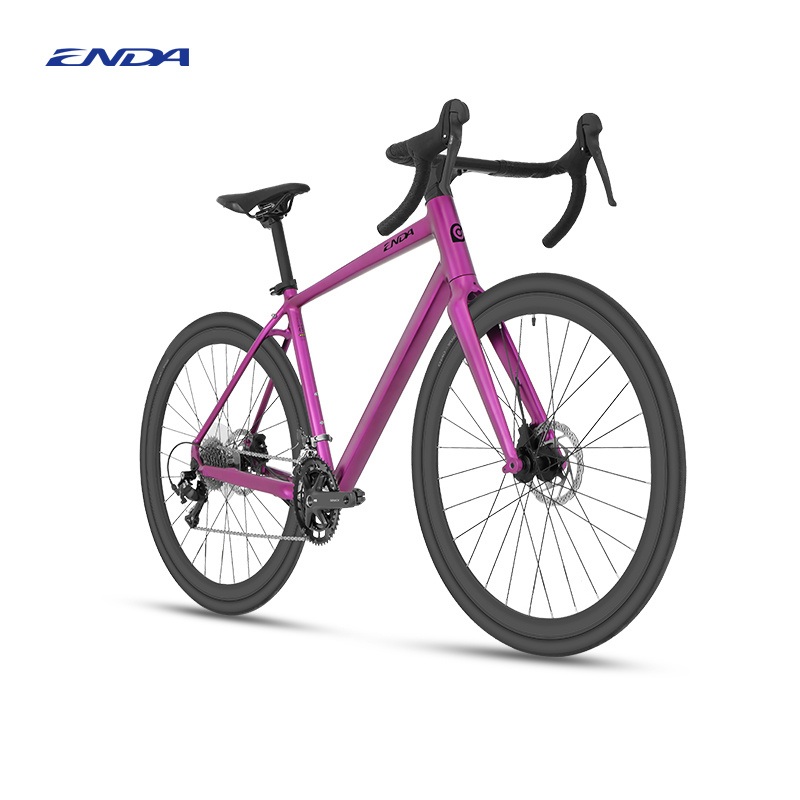 Enda Mario Lightweight Aluminum Gravel Bike with 16 Speed, Hydraulic Brake