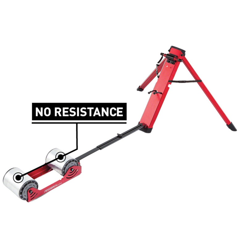 Feedback Sports Omnium Zero-Drive Rear Wheel Trainer – Fork Mount No Resistance Red