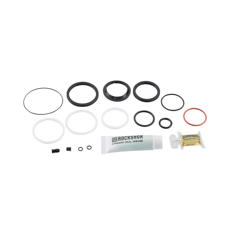 Rockshox Service – 200 Hour/1 Year Service Kit (Includes Air Can Seals, Piston Seal, Glide Rings, Ifp Seals, Remote Spares) – Super Deluxe Remote (2018-2020): Black