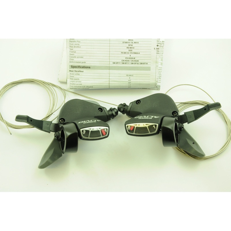 SHIMANO ALIVIO ST-M410 SL-M410 RAPIDFIRE 24 SPEED 8&3 SPEED GEARSHIFTERS LEVERS