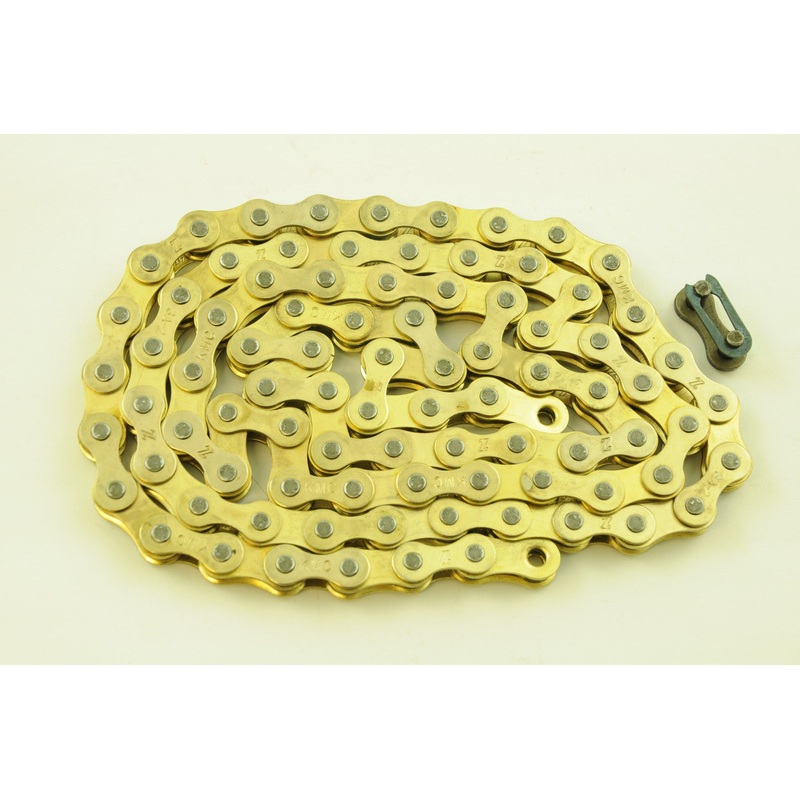 SUPER GOLD 1-2 x 1-8 RALEIGH CHOPPER CHAIN SUIT MARK 1, 2, 3 GREAT FOR REBUILD
