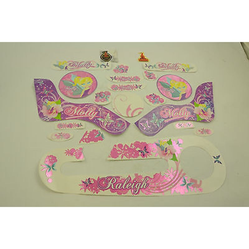 14 RALEIGH MOLLY DECAL TRANSFER SET,STICKER PACK SUIT GIRLIE BIKES WTFRM14