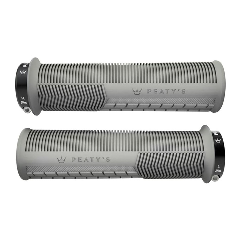 Peatys Mushroom Thin Lock-On Grips Pair Slate