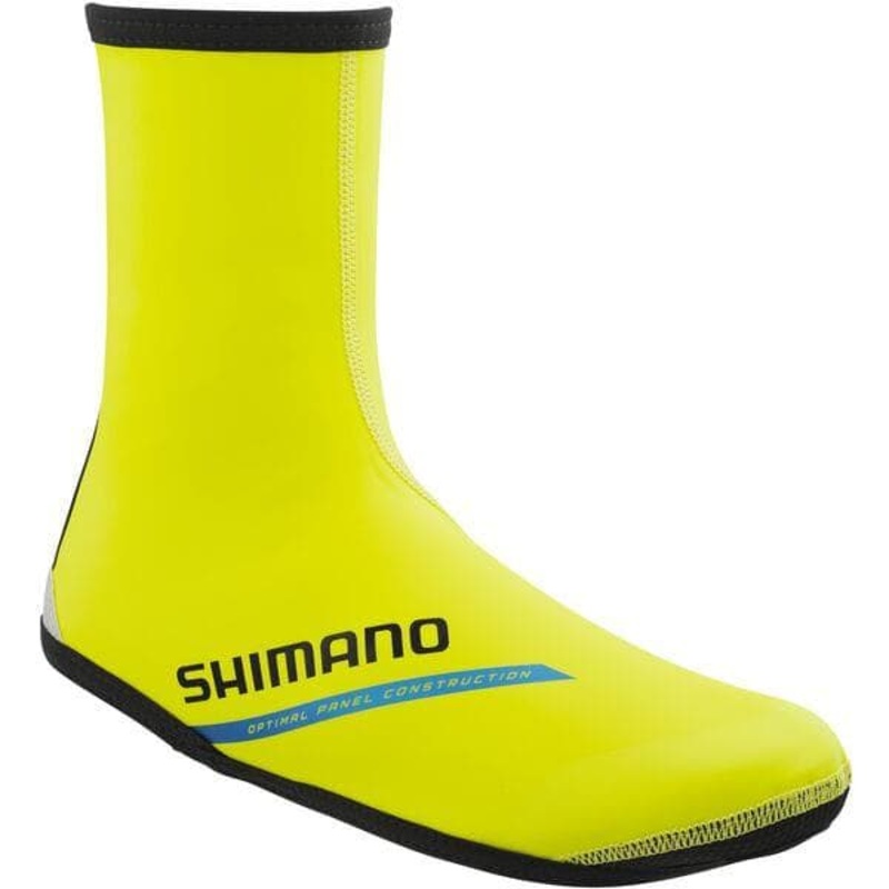 Shimano Clothing Unisex, Dual Fit Thermal Shoe Cover, Neon Yellow, Size L (42-44)
