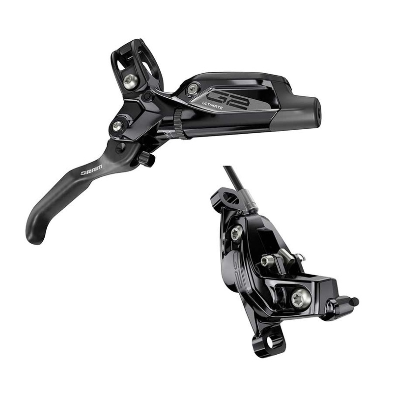 SRAM G2 Ultimate Disc Brake Lever – Front Hydraulic Post Mount Carbon Lever Titanium Hardware Gloss BLK A2