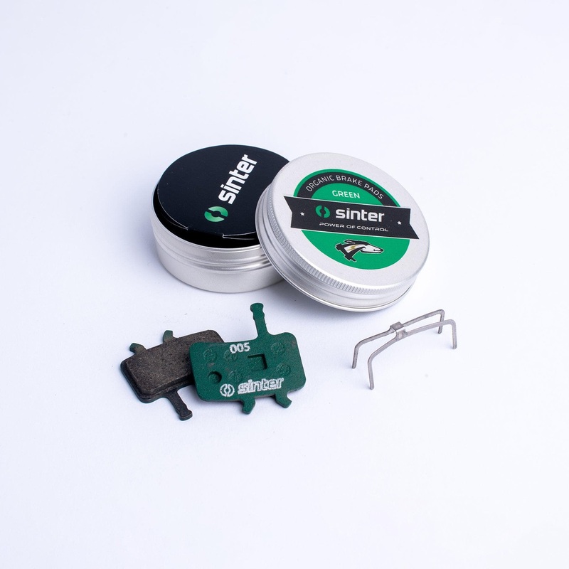 Sinter Disc Brake Pads – 005 Avid S2032 – Single Pair Metal Can Carded: Green