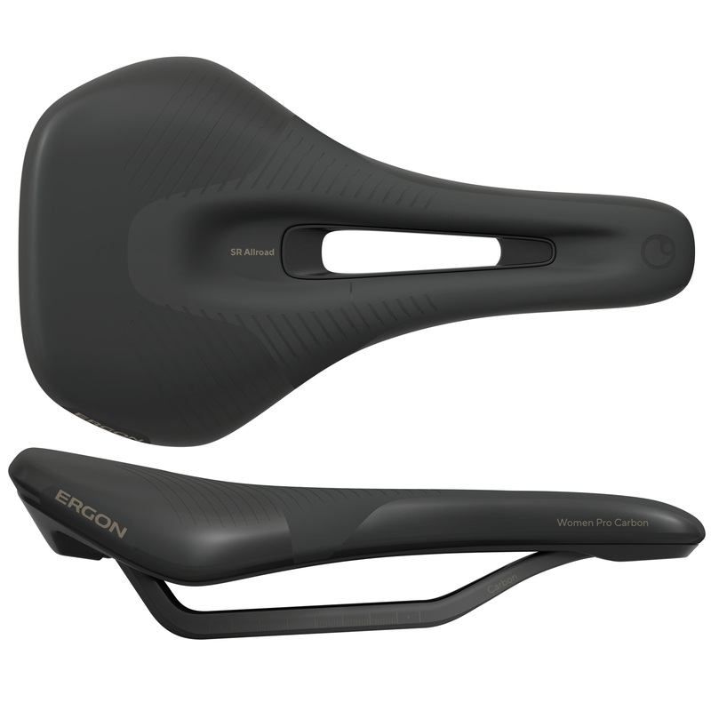 Ergon SR Allroad Pro Carbon Saddle – Carbon Black Womens Medium/Large