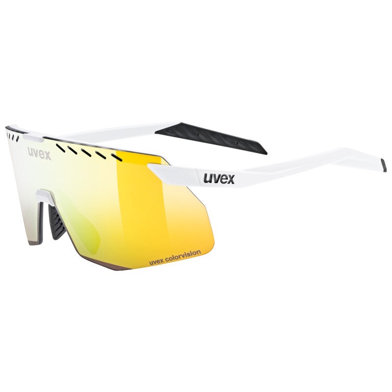 Occhiali Uvex Pace Stage S CV – White Matt Mirror Yellow