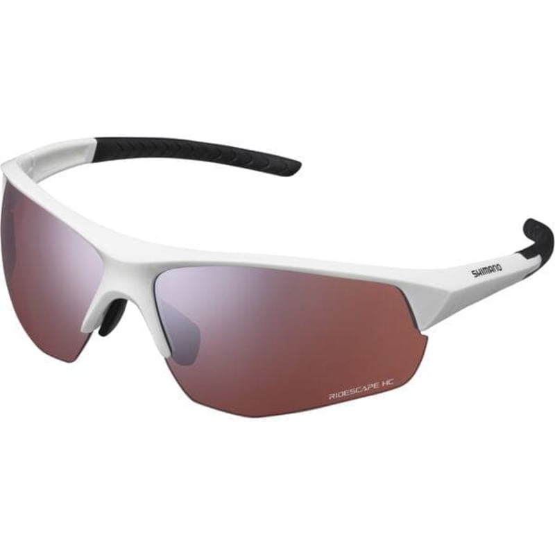 Shimano Twinspark Glasses; White; RideScape High Contrast Lens