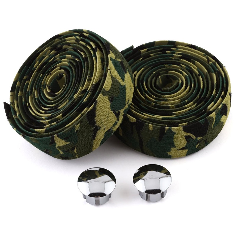 Soma Thick and Zesty Striated Bar Tape (Green/Camo)