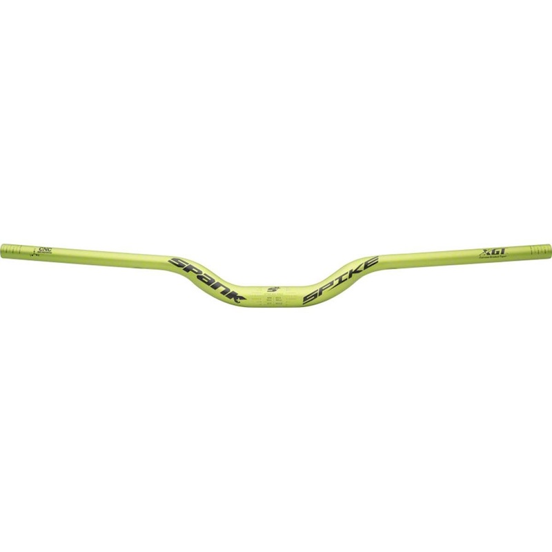 Spank Spike Race Riser Bar (Green) (31.8mm) (50mm Rise) (800mm) (4/8 Sweep)