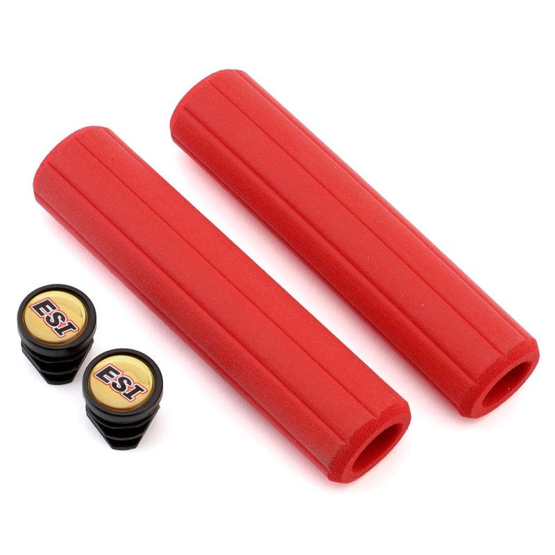 ESI Grips MTB Ribbed Chunky Silicone Grips (Red)