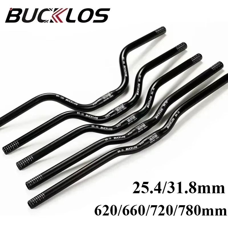 Aluminum Alloy Horizontal Swallow Handle off-Road 720/780mm Downhill Handlebars for Mountain Bike