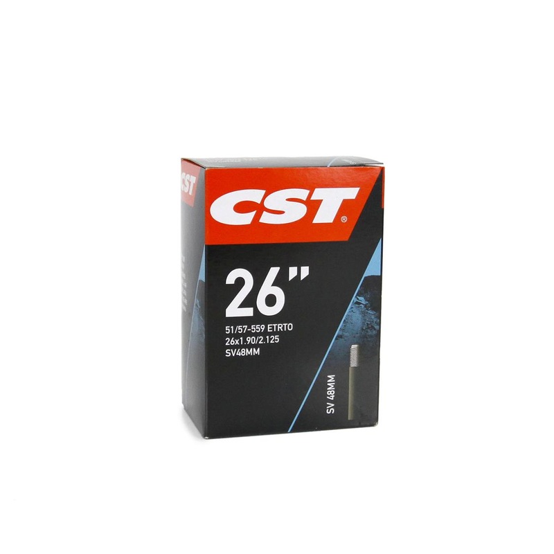CST – 26 SV Tubes|TUBE 26 x 1 1/4 -1 3/8  SV|TUBE 26 x 1.25 / 1.50  SV|TUBE 26 x 1.50 / 1.75  SV|TUBE 26 x 1.90 / 2.125  48mm SV|TUBE 26 x 1.95 / 2.125  SV|TUBE 26 x 1.95 / 2.125  SV THORN RESISTANT|TUBE 26 x 2.20 / 2.50  SV
