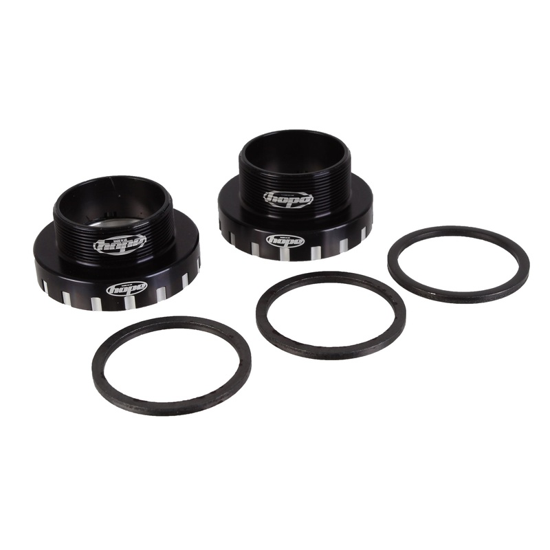 Hope BSA30 Threaded Bottom Bracket – 68/73/83/100/120mm For 30mm Spindle Stainless BLK