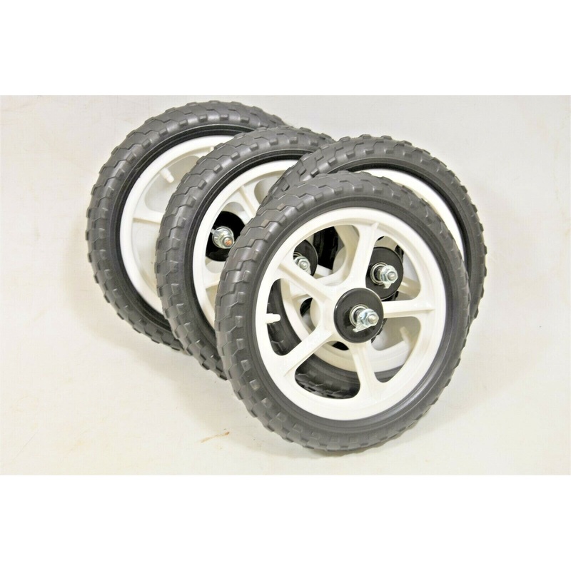 SET OF FOUR 4 X 12 (300MM) MAG WHEELS SCOOTER,GO KART,TROLLEY PROJECTS NOS