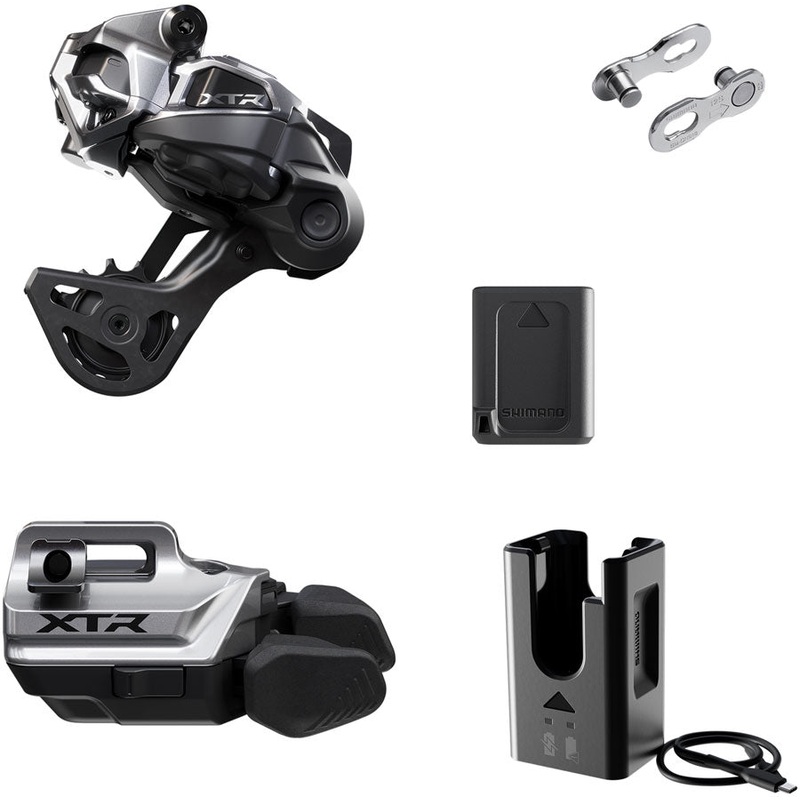 Shimano XTR M9250 Di2 Wireless Upgrade Kit – Includes M9250-GS Rear Derailleur M9250-IR I-SPEC EV Shifter Battery Charger Quick Link