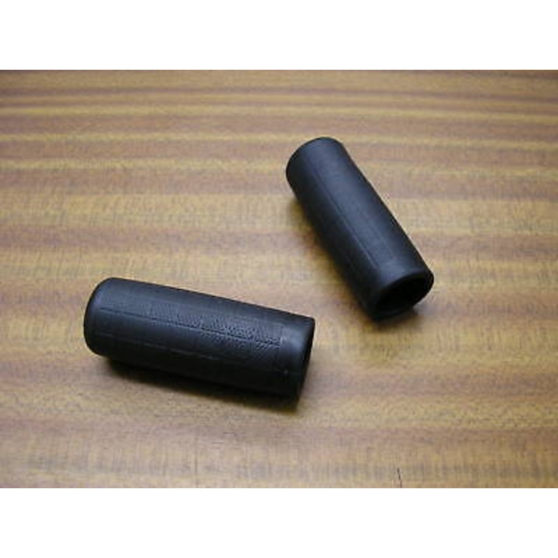 TRADITIONAL BIKE HANDLEBAR GRIPS BLACK SUIT VINTAGE ROADSTER ROD BRAKE 80mm NOS