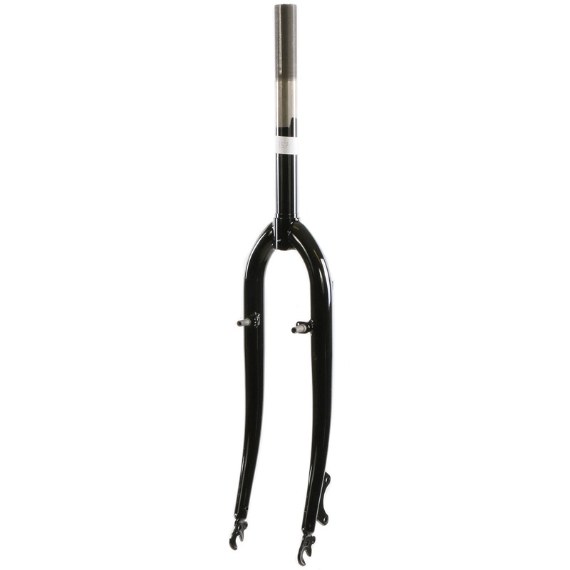 700c HYBRID FORK V+DISC MOUNT 1-1-8STEERER 28.6mm ,260mm THREADED BLK F757