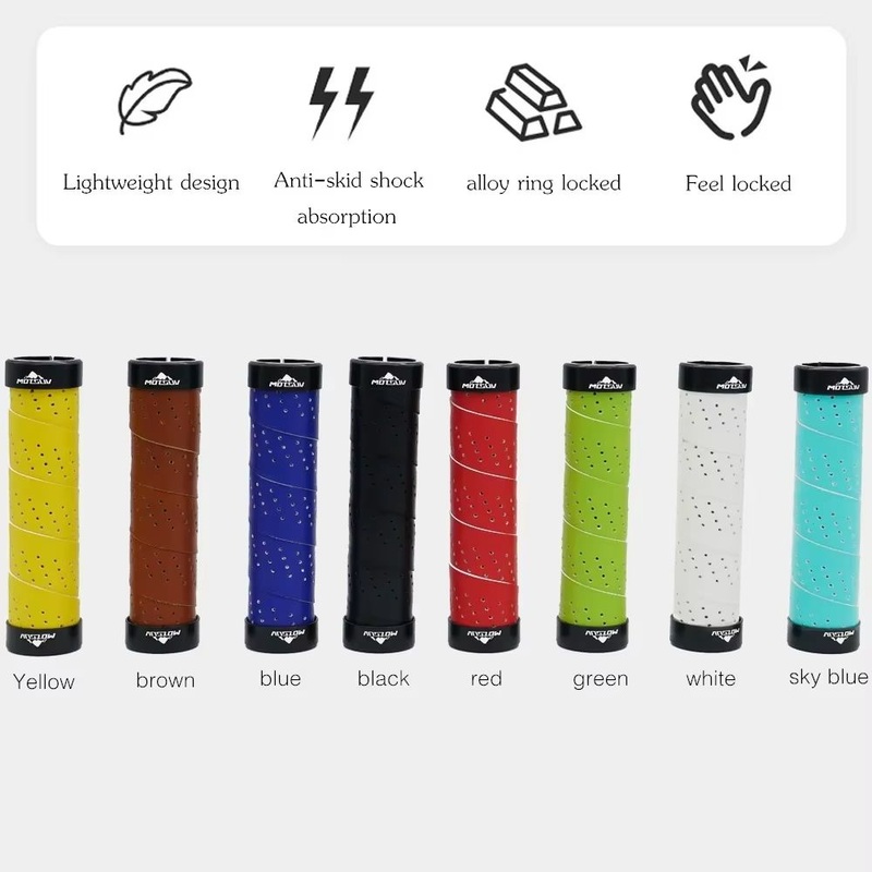 Bicycle Handlebar Cover Grips PU EVA Soft Anti-Skid Cycling Bike Grips MTB Mountain Road Bike Handle End Grips