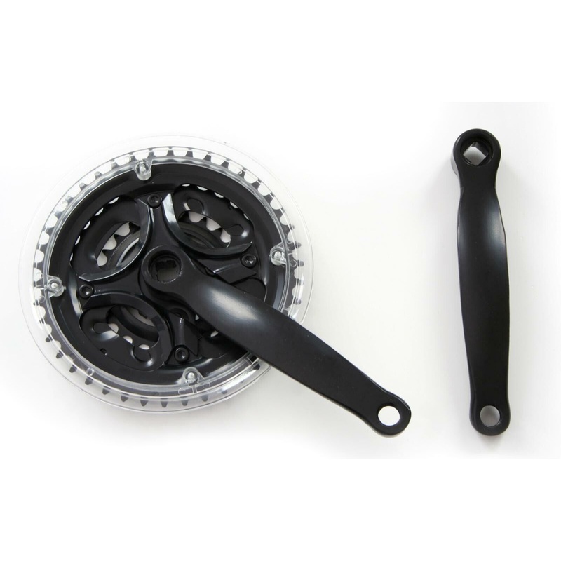 Neco Bicycle 24/34/42T Steel Triple Bike Chain Set 170mm Crank In Black