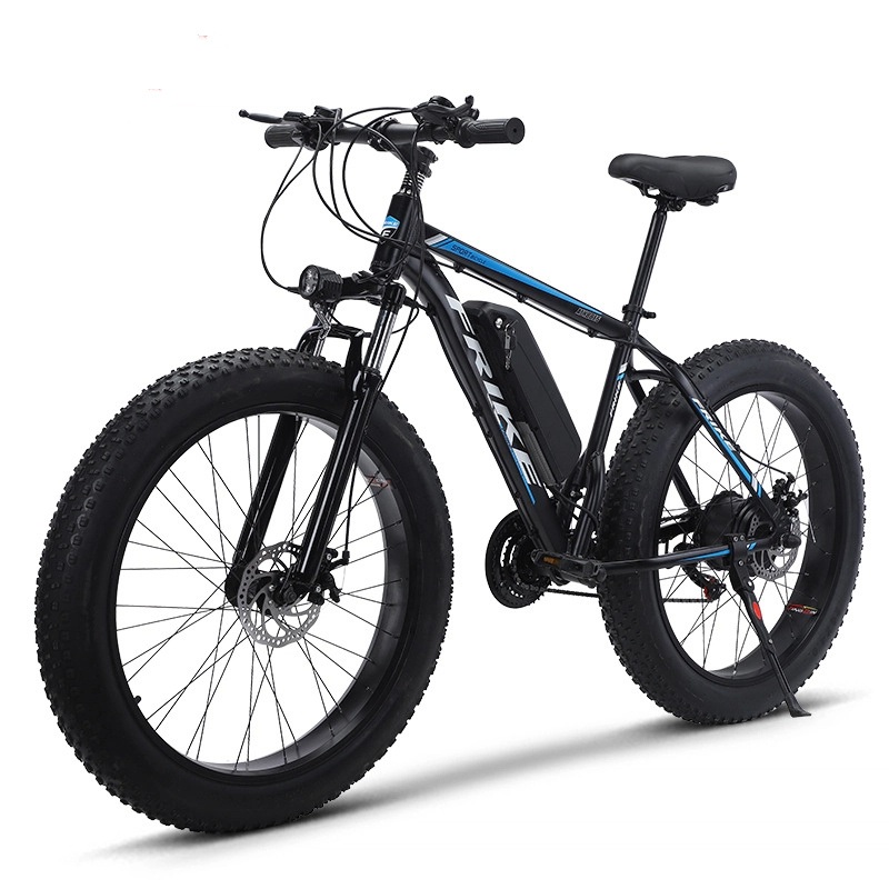 Aluminum Alloy 26 Inch Wide Tires Electric Snow Bike Assisted Bicycle Fat Tires 26 * 4.0 Beach Bike Mountain Bike Electric Mountain Bike