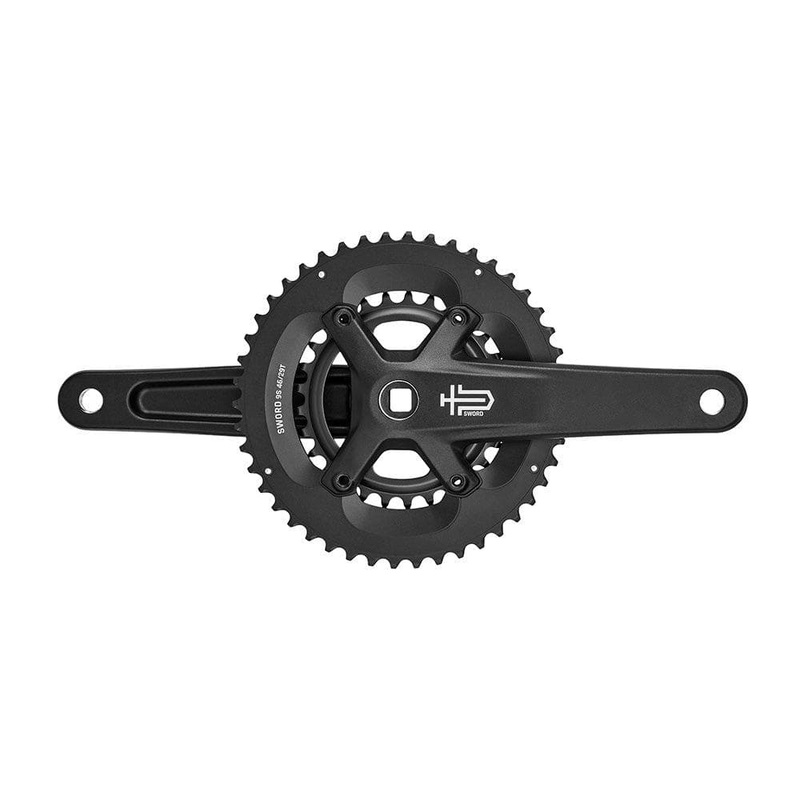 MicroSHIFT Sword Black 2×9 Crankset 175mm Black