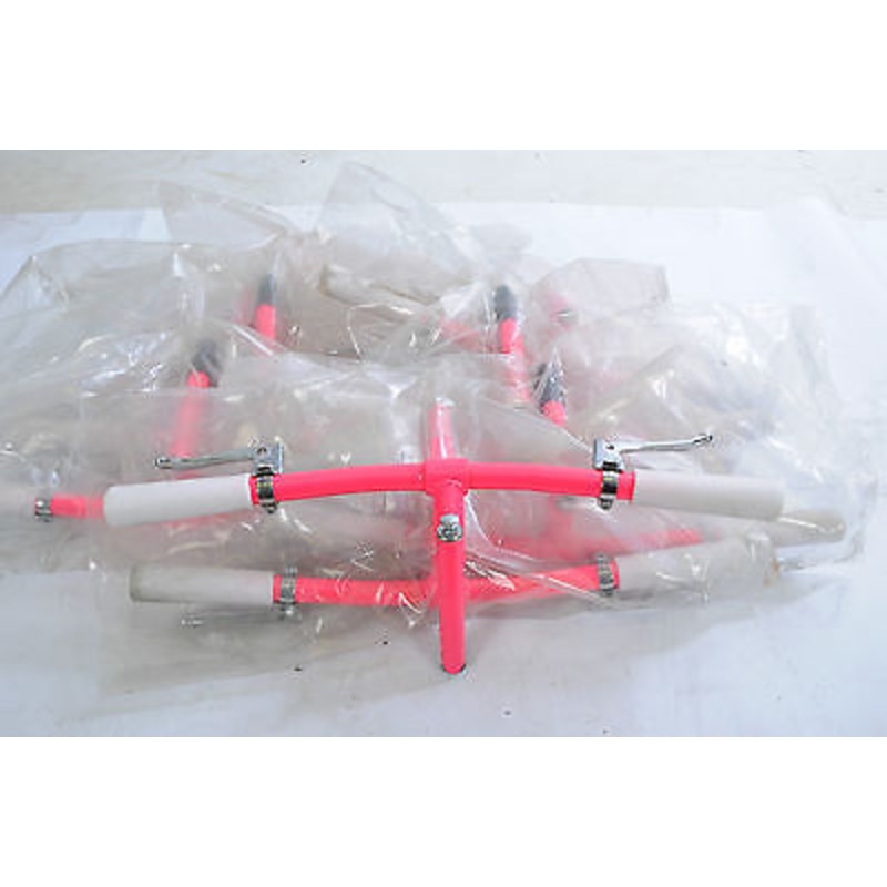 WHOLESALE JOB LOT 10 TEN JUNIOR BICYCLE HANDLEBAR ASSEMBLY + GRIPS-LEVERS PINK