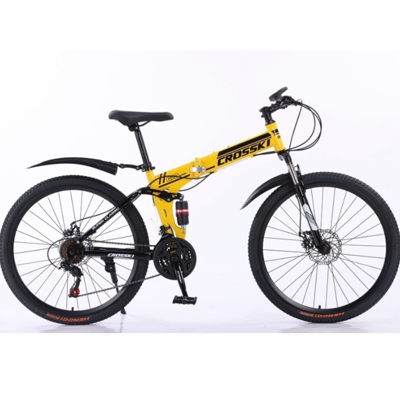 26-Inch Variable-Speed Foldable Shock-Absorbing Single Mountain Bike Disc Brake for Students