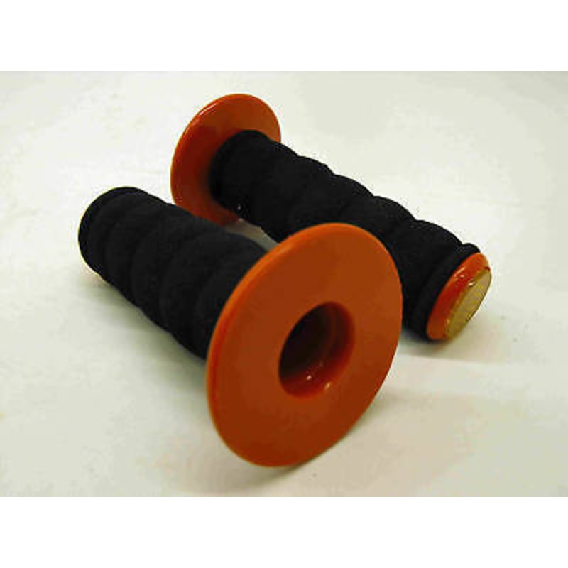 Genuine 80’s Raleigh Burner Old School BMX Handlebar Grips Black Foam Red Donuts
