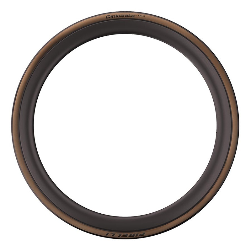 Pirelli Cinturato Velo TLR Tire – 700 x 28 Tubeless Folding Classic Tan