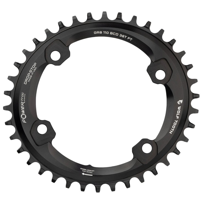 SHIMANO GRX 1X OVAL DROP-STOP ST CHAINRING – 110 x 4 BCD – SHIMANO HG+