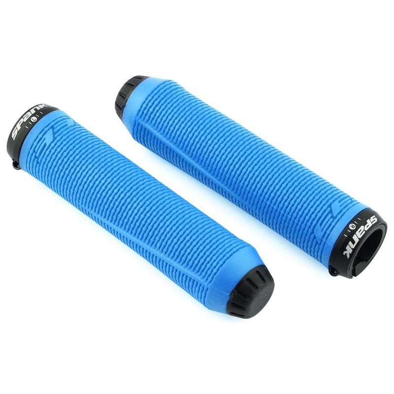 Spank Spike 33 Lock-On Grips (Blue)