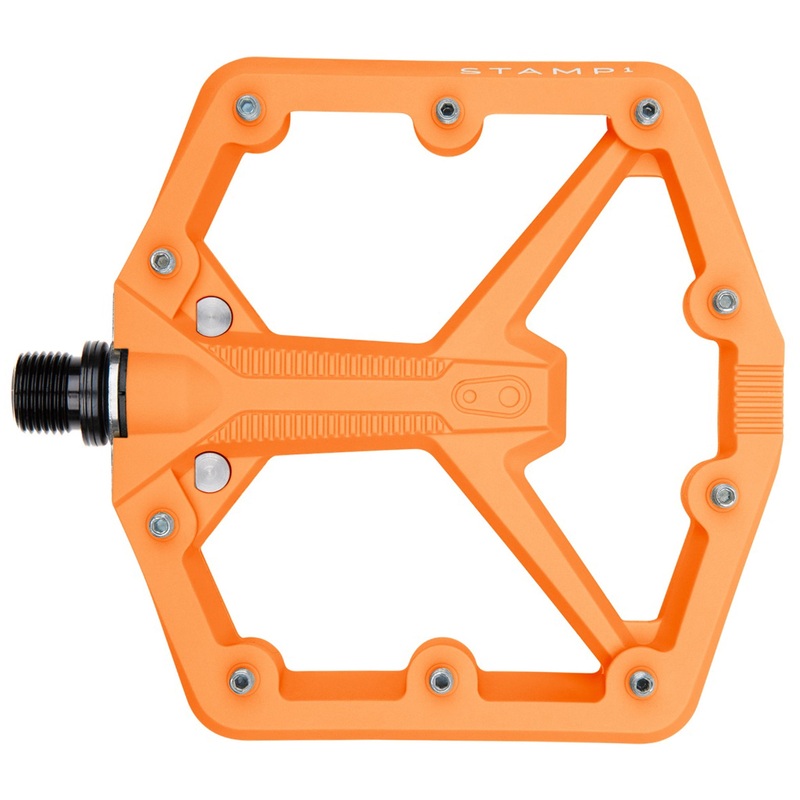 Crankbrothers Stamp 1 Gen 2 Pedals – Platform Composite 9/16 Orange Large