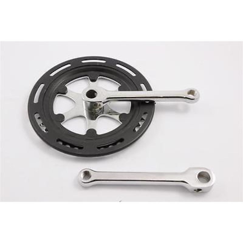 RACING BIKE CHAINWHEEL SET SINGLE 3-32 COTTERED 40T WITH SHORT CRANK 150mm NOS