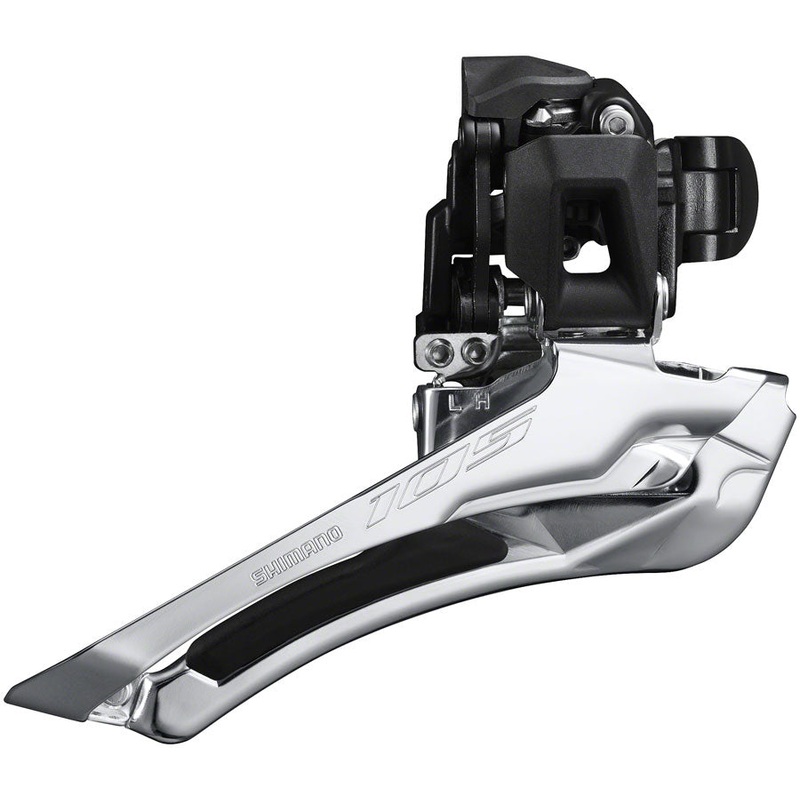 Shimano 105 FD-R7100-BL Front Derailleur – 12-Speed Double 34.9mm Band Clamp Down-Swing Down-Pull 52t Max