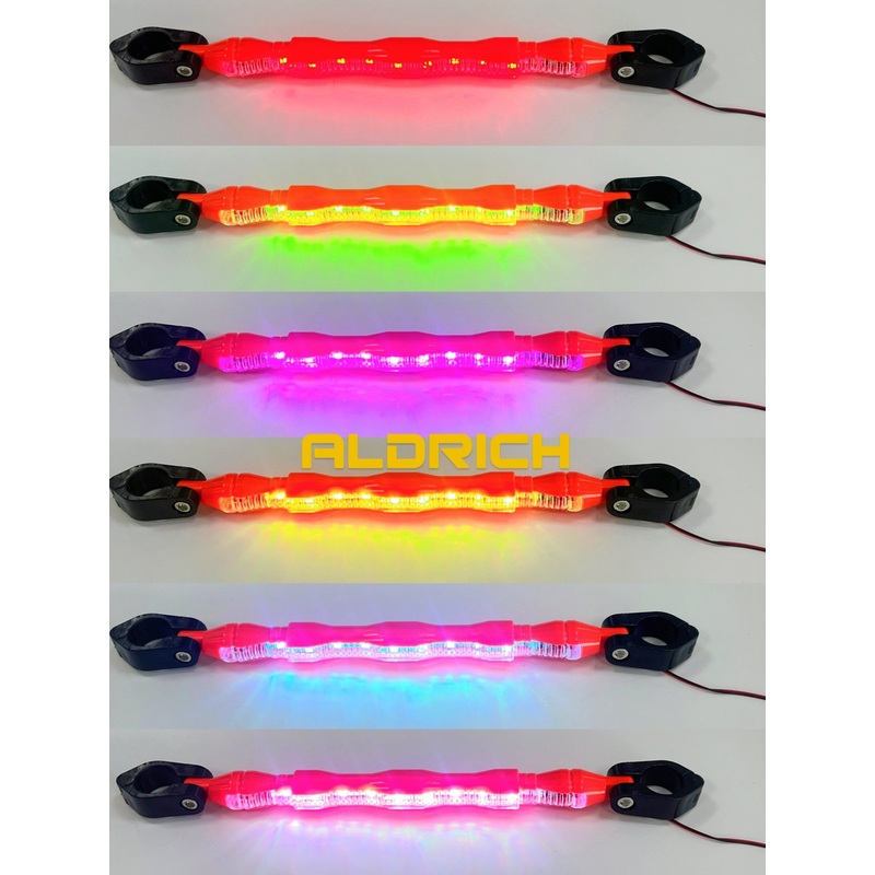 Motorcycle Parts Modified Parts Motorcycle Modification Parts Crossbar Handlebar Motorcycle Bike Pink Colorful LED